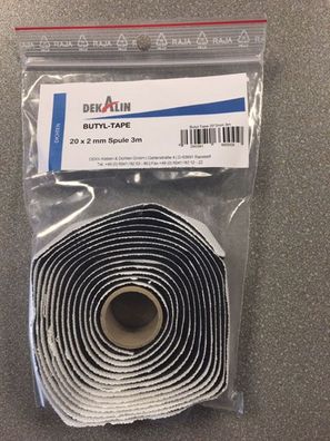 Dekalin Butyl-Tape 20x2mm Spule 3 Meter