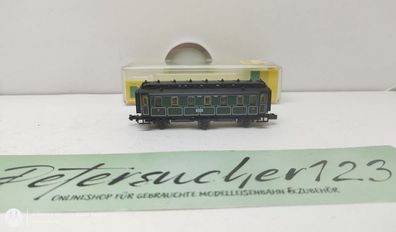 Minitrix N DC 13161 Schnellzugwagen 3. Kl / Cü / K. Bay. Sts.B. / OVP