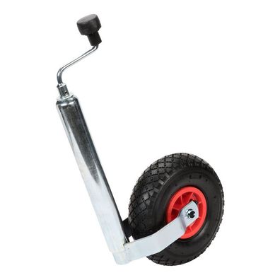 Anhänger Stützrad Kunststofffelge mit Kurbel Ø48mm 260x85mm