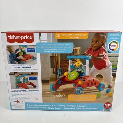 Fisher-Price 2-Seiten Auto-Lauflernwagen, mitwachsendes (nicht Deutsch)