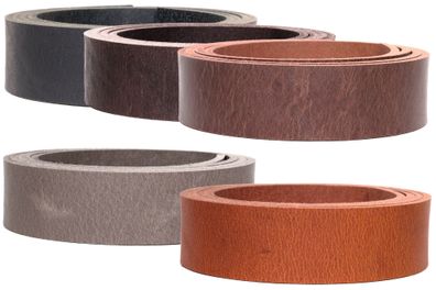 Wasserbüffel Lederriemen Desert, mattes Büffelleder mit Riefen, ca.3,5mm