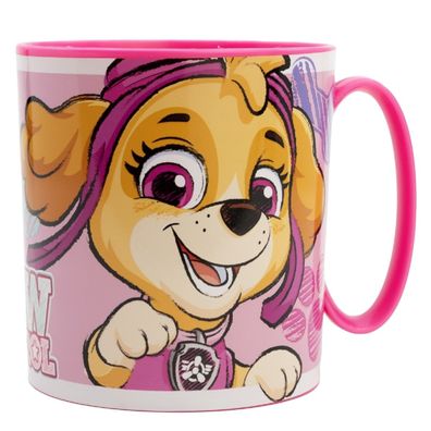Paw Patrol Becher Mikrowellengeeigneter Kunststoffbecher 390?ml – Motivbecher für