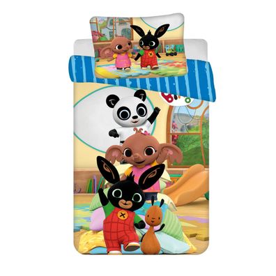 Bing Bettwäsche-Set für Kinderbett 100x135 cm + 40x60 cm aus 100% Baumwolle mit