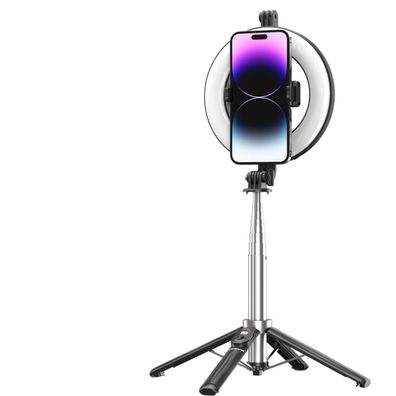 Xssive Selfie Stick mit Stativ & Ringlicht – inkl. kabelloser Fernbedienung