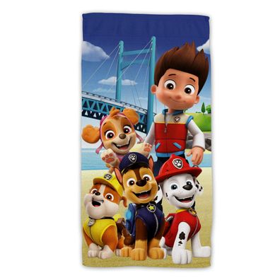 Paw Patrol Baumwolle Strandtuch Frottee Badetuch mit Premium Druck, 70x140 cm