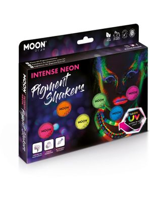Smiffys Intense Neon UV Pigment Shakers – Leuchtende Farbe für Gesicht & Körper