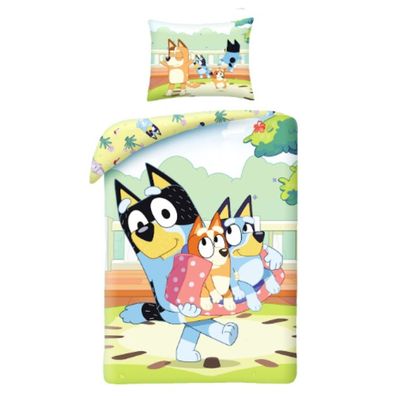 Bluey Kinder-Bettwäsche-Set – Bettbezug 140x200 cm + Kissenbezug 60x70 cm aus