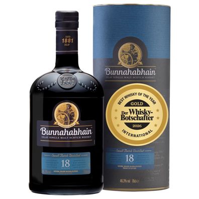 Bunnahabhain 18 Jahre / Small Batch Distilled / 46,3% 0,7l / Islay Single Malt