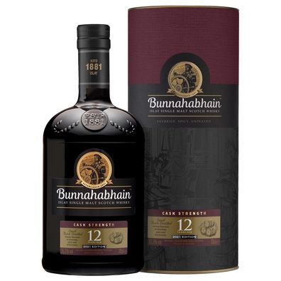 Bunnahabhain 12 Jahre / Cask Strength 2025 / 56,4% 0,7l / Islay Single Malt