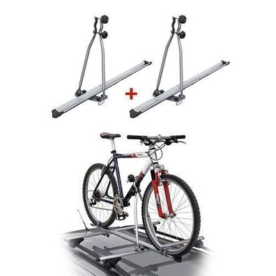 2x Menabo Fahrradträger Huggy bis 15kg ABE Stahl Dachfahrradträger