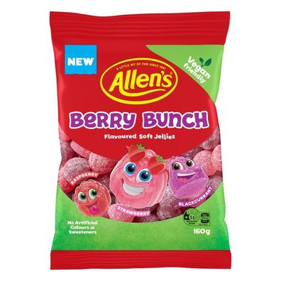 Allen's Berry Bunch Soft Jellies 160 g