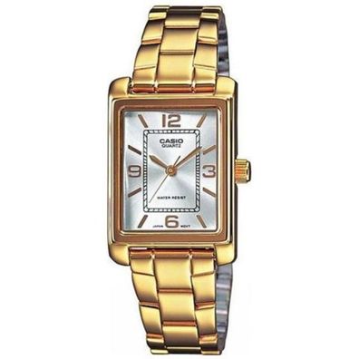 Casio Damen Analog Quarz mit Edelstahl Armbanduhr LTP 1234PG 7A