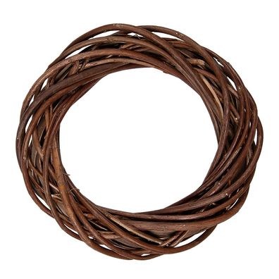 Clayre & Eef Kranz Ø 20x4 cm Braun Rattan (Gr. Ø 20x4 cm)