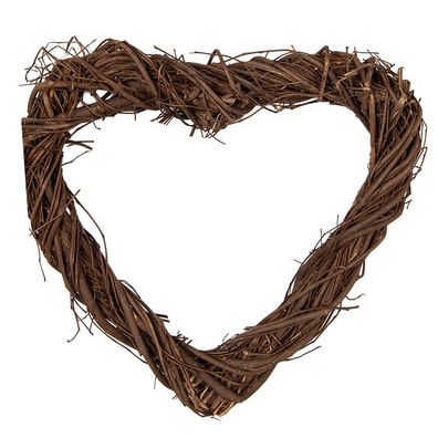 Clayre & Eef Kranz 20x20x3 cm Braun Rattan (Gr. 20x20x3 cm)