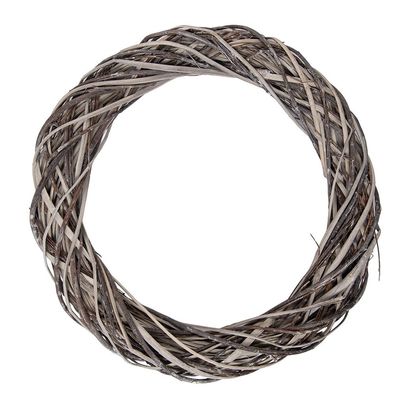 Clayre & Eef Kranz Ø 50x9 cm Braun Rattan (Gr. Ø 50x9 cm)