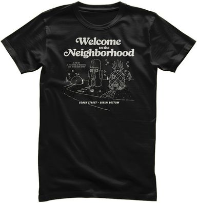 Spongebob T-Shirt Bikini Bottom-Welcome To The Neighborhood NIC-1-SB022