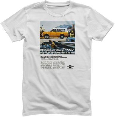 Chevrolet T-Shirt Chevy Blazer Car &amp; Truck Combination Add GM-1-VA012