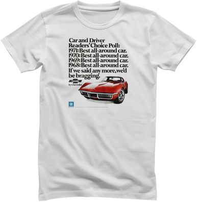 Corvette T-Shirt-Car and Driver Bragg GM-1-VA013