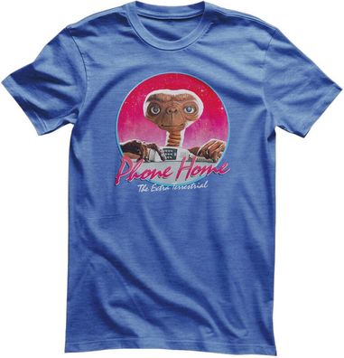 E.T. T-Shirt Phone Home Retro Circle UV-1-ET008