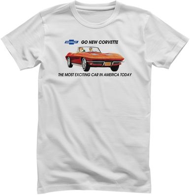 Corvette T-Shirt Go New Vintage Add GM-1-VA001