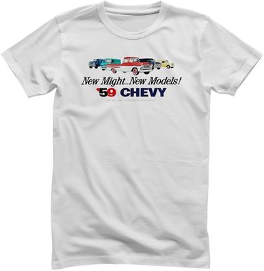 Chevrolet T-Shirt 1959 CHEVY-New Models Vintage Add GM-1-VA004