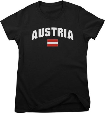 Flag Collection Damen T-Shirt Austria Girly Tee HY-5-FL005