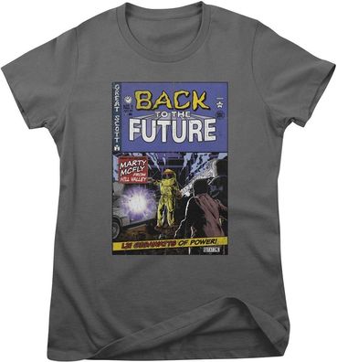 Back to the Future Damen T-Shirt Comic Book Cover Girly Tee UV-5-BTTF017