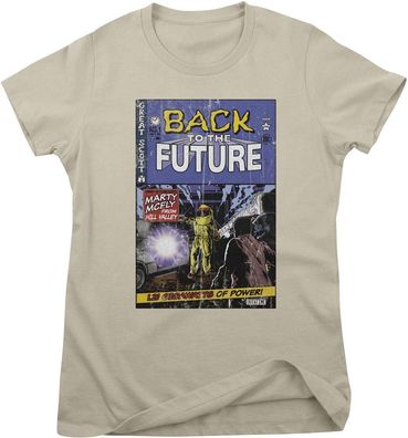 Back to the Future Damen T-Shirt Comic Book Cover Girly Tee UV-5-BTTF017