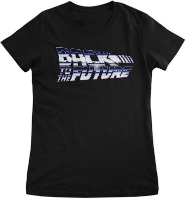 Back to the Future Damen T-Shirt VHS Logo Girly Tee UV-5-BTTF020