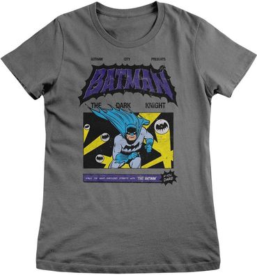 Batman Damen T-Shirt-The Dark Knight Comic Cover Girly Tee WB-5-BAT055