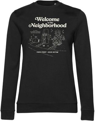 Spongebob Damen Pullover Bikini Bottom-Welcome To The Neighborhood Girly