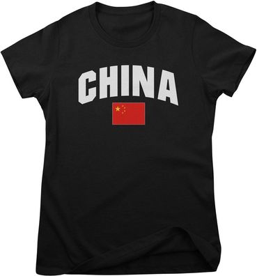 Flag Collection Damen T-Shirt China Girly Tee HY-5-FL021