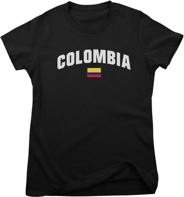 Flag Collection Damen T-Shirt Colombia Girly Tee HY-5-FL022