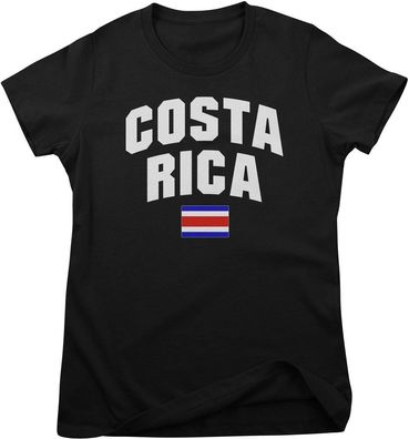 Flag Collection Damen T-Shirt Costa Rica Girly Tee HY-5-FL024