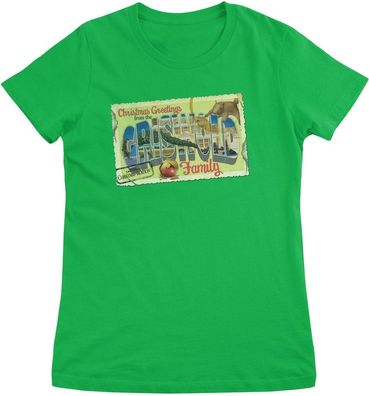 Lampoon's Christmas Damen T-Shirt Greeting From The Griswold Family Girly Tee
