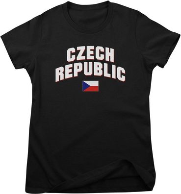Flag Collection Damen T-Shirt Czech Republic Girly Tee HY-5-FL007