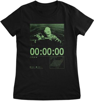 Universal Monsters Damen T-Shirt Creature From The Black Lagoon on CCTV Girly Tee