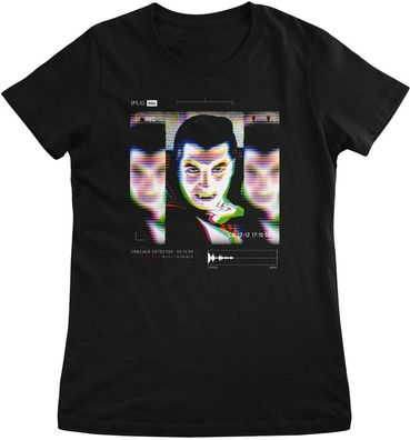 Universal Monsters Damen T-Shirt Dracula on CCTV Girly Tee UV-5-MON022