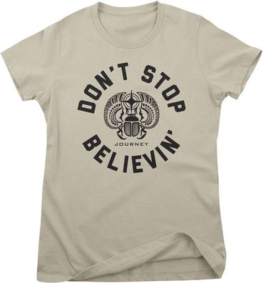 Journey Damen T-Shirt Don't Stop Believin' Circle Girly Tee PA-5-JOUR003-PAPL2804