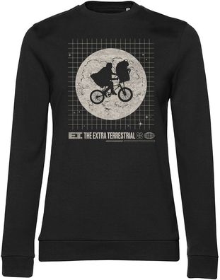 E.T. Damen Pullover Washed Grid Girly Sweatshirt UV-53-ET011