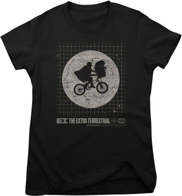 E.T. Damen T-Shirt Washed Grid Girly Tee UV-5-ET011