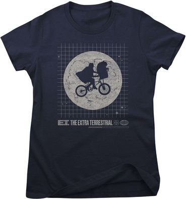 E.T. Damen T-Shirt Washed Grid Girly Tee UV-5-ET011