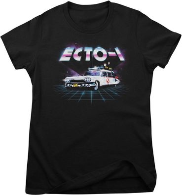 Ghostbusters Damen T-Shirt ECTO-1 80's Neon Grid Girly Tee SP-5-GB018