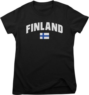Flag Collection Damen T-Shirt Finland Girly Tee HY-5-FL015
