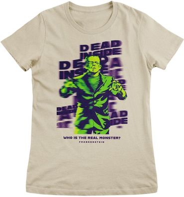 Universal Monsters Damen T-Shirt Frankenstein-The Real Monster Girly Tee UV-5-MON023