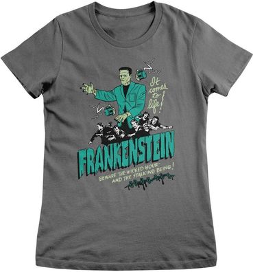 Universal Monsters Damen T-Shirt Frankenstein-Wicked Hour Girly Tee UV-5-MON030