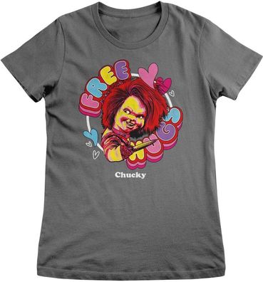 Chucky Damen T-Shirt Free Hugs by Girly Tee UV-5-CKY016