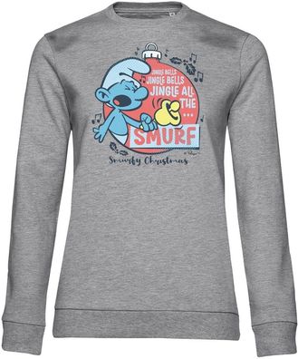 Die Schlümpfe Damen Pullover Jungle All The Smurf Girly Sweatshirt RB-53-SMF011