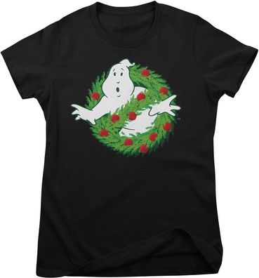 Ghostbusters Damen T-Shirt Christmas Logo Girly Tee SP-5-GB016