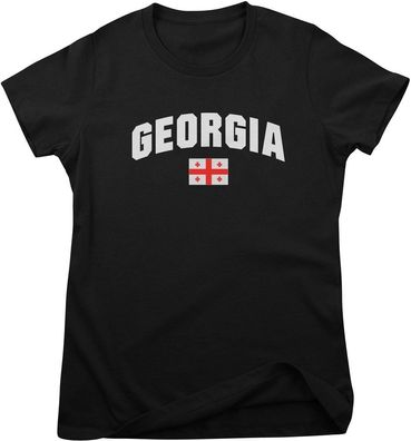Flag Collection Damen T-Shirt Georgia Girly Tee HY-5-FL017